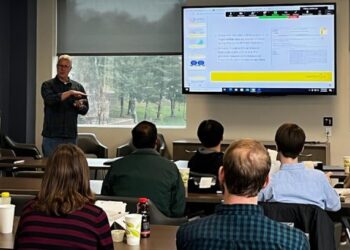 I presented something in the business school’s lunch and learn session today