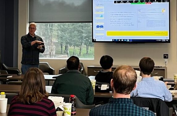 I presented something in the business school’s lunch and learn session today