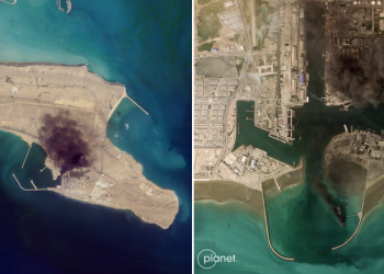 New satellite images show fires, naval base damage across Iran after US-Israeli strikes